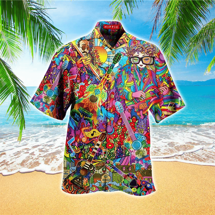 Hippies Hawaiian Shirt Cornbee