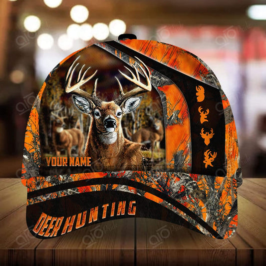 Cornbee New Century Of Deer Hunting Personalized Hats 3D Multicolored