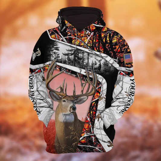 Cornbee Personalized Name The Unique Hunting Hoodie & Zip Hoodie 3D Multicolor