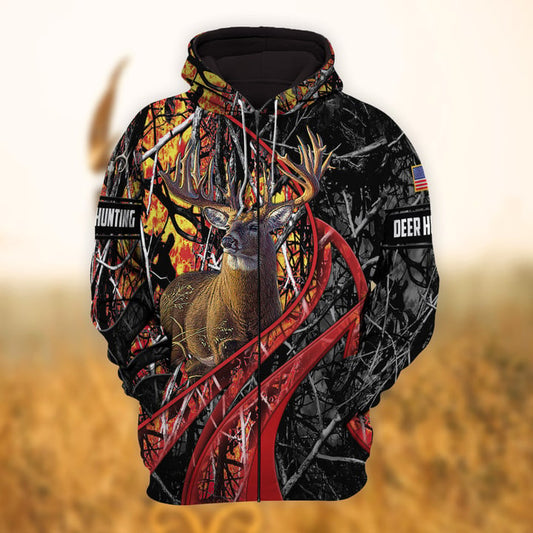 Cornbee Personalized Name Hunting Hoodie & Zip Hoodie 3D Multicolor