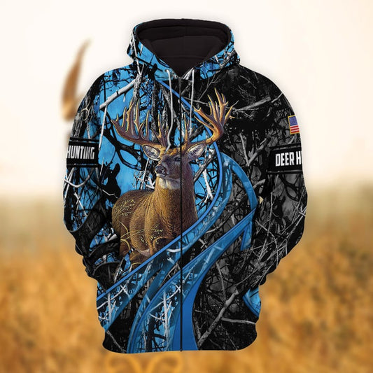 Cornbee Personalized Name Hunting Hoodie & Zip Hoodie 3D Multicolor