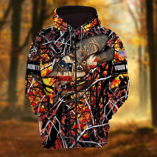 Cornbee Personalized Name Premium Hunting Hoodie 3D