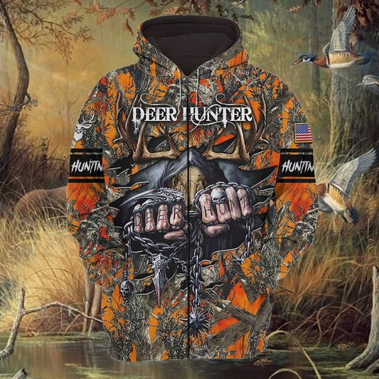Cornbee Personalized Name The Special Deer Hunting Hoodie