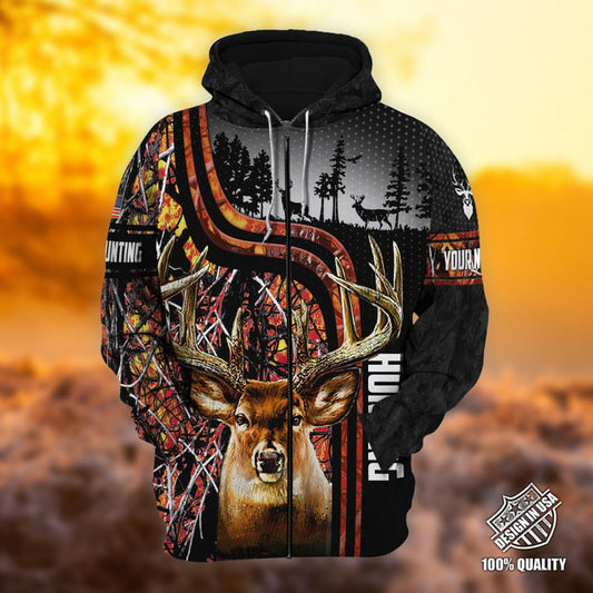 Cornbee Personalized Name The Special Deer Hunting  3D Hoodie & Zip Hoodie