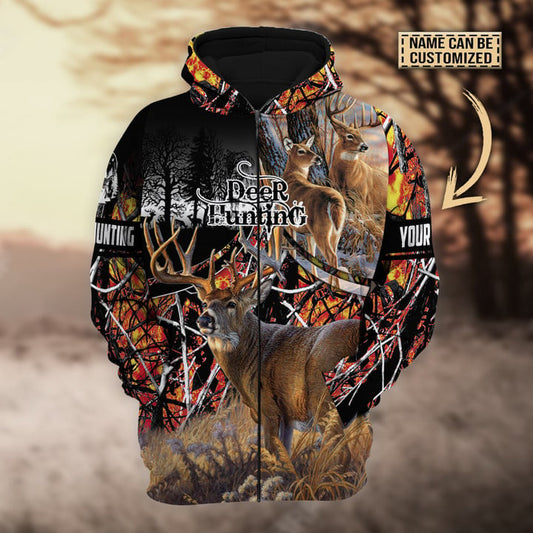 Cornbee Personalized Name The Best Deer Hunting Hoodie & Zip Hoodie 3D Multicolor