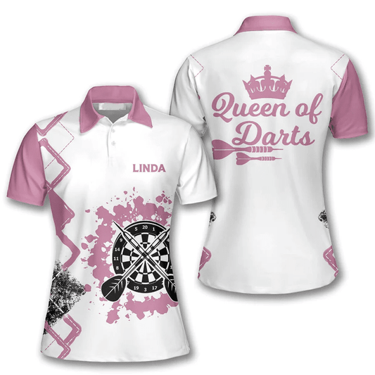 Cornbee Queen of Darts Personalized Name 3D Shirt