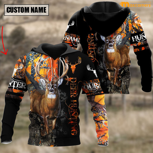 Cornbee Customized name Deer Hunting 3 3D Design All Over Printed