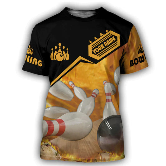 Cornbee Custom Bowling Personalized Name 3D Shirt