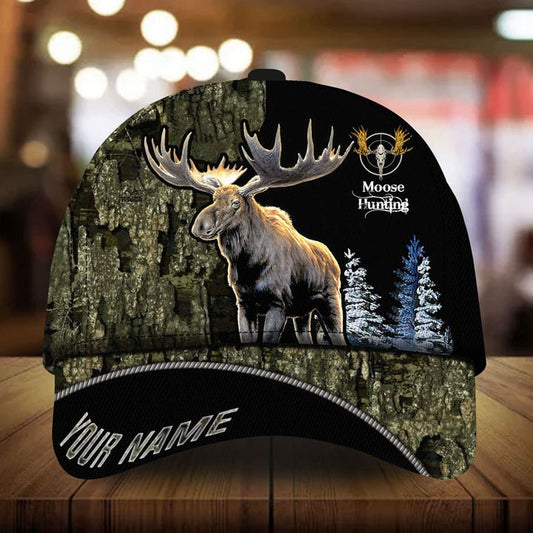 Cornbee Loralle Moose Hunting Personalized Cap