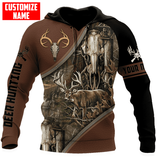 Cornbee Customized Name Deer Hunting 3D Design All Over Printed