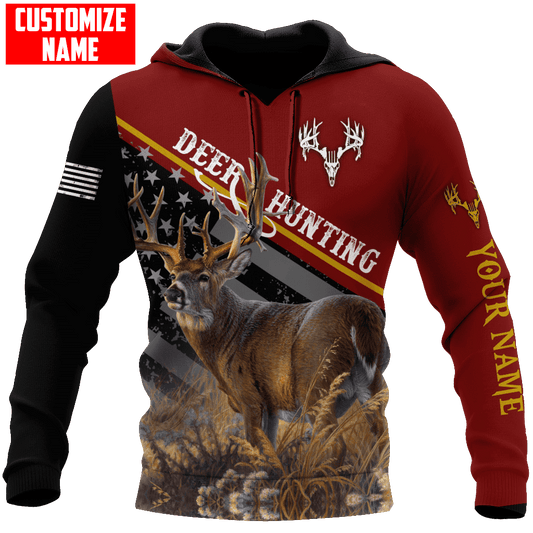 Cornbee Customized Name Deer Hunting 9 3D Design All Over Printed