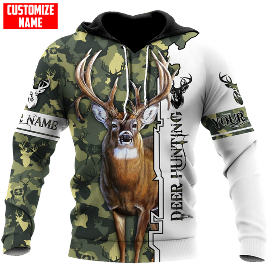 Cornbee Customized Name Deer Hunting 2 3D Design All Over Printed