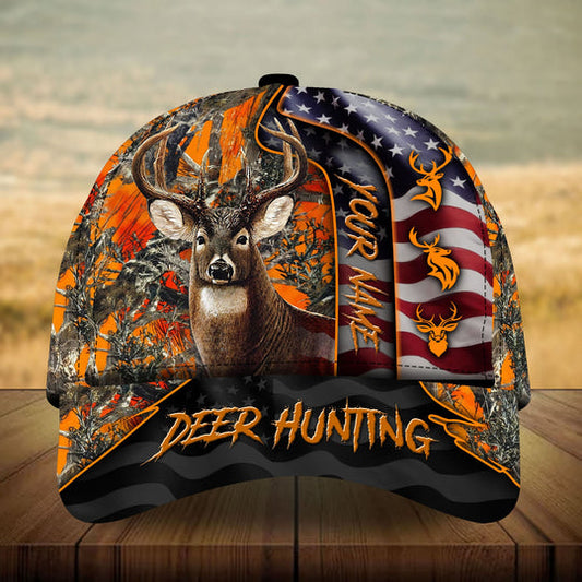 Cornbee Unique Loralle US Deer Hunting Personalized Hats 3D