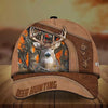 Cornbee Premium Brown Printed Deer Hunting Personalized 3D Hat