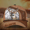 Cornbee Premium Brown Printed Deer Hunting Personalized 3D Hat