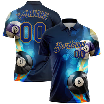 Cornbee Billiards Personalized Text And Number 3D Shirt