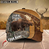 Cornbee Cross America Hunting Moose Leather Pattern Personalized Hats 3D Multicolored