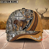 Cornbee Cross America Hunting Deer Leather Pattern 2 Personalized Hats 3D Multicolored