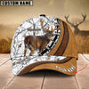 Cornbee Cross America Hunting Deer Leather Pattern 2 Personalized Hats 3D Multicolored