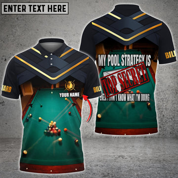 Cornbee Pocket Billiards My Strategy Is Top Secret Personalized 3D Shirt