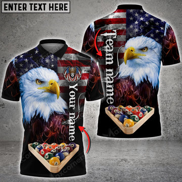 Cornbee Billiards American Eagle Ball 8 Personalized Unisex Shirt