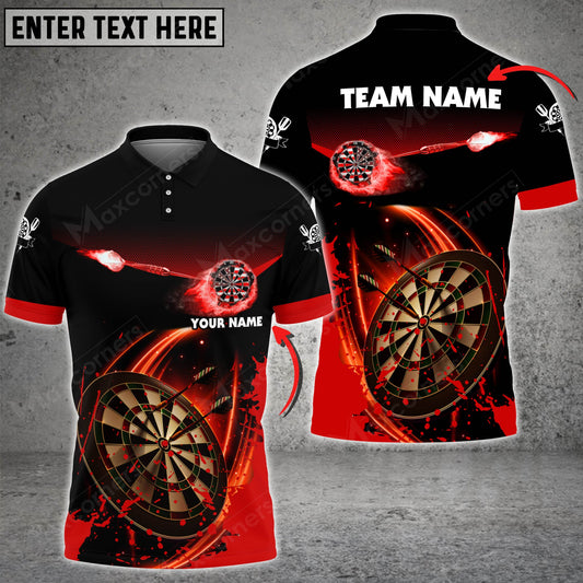 Cornbee Fire Darts Personalized Name, Team Name 3D Shirt