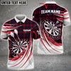 Cornbee Darts Plaid Color Options Personalized Name, Team Name Unisex 3D Shirt