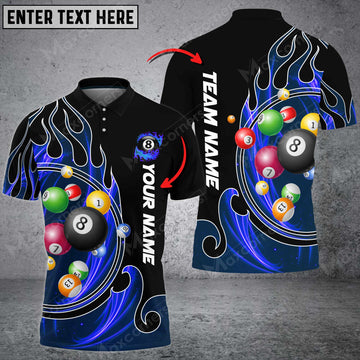 Cornbee Fire Blaster Multicolor Option Billiards Ball Personalized Name, Team Name Unisex Shirt ( Multicolor Options )