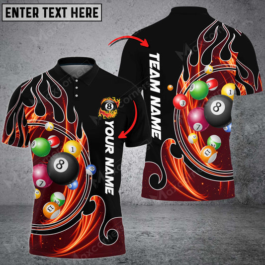 Cornbee Fire Blaster Multicolor Option Billiards Ball Personalized Name, Team Name Unisex Shirt ( Multicolor Options )