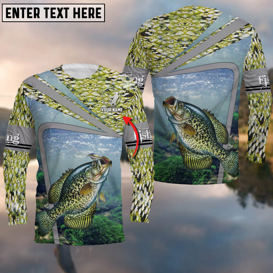 Cornbee Crappie Fishing Cool Customize Name 3D Shirts