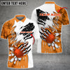 Cornbee Bowling And Pins Plame Monster Hand Premium Multicolor Option Personalized Name 3D Shirt