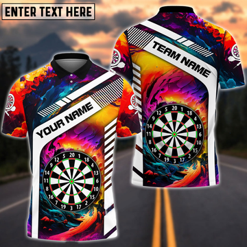 Cornbee Rainbow Darts Personalized Name And Team Name 3D Shirt