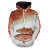 Cornbee Personalized Red Fish Puppy Drum Tournament Fishing 3D Shirts