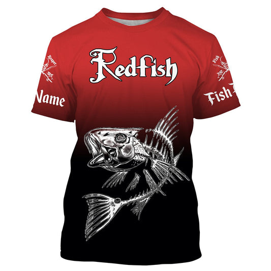 Cornbee Redfish Puppy Drum Fishing Custom Name Shirts