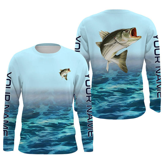 Cornbee Striped Bass Fishing Striper 3d Shirts Customize Name