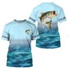 Cornbee Striped Bass Fishing Striper 3d Shirts Customize Name