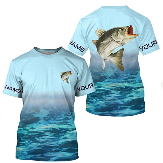 Cornbee Striped Bass Fishing Striper 3d Shirts Customize Name