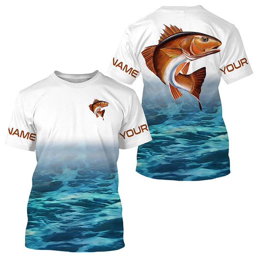 Cornbee Personalized Redfish Fishing Jerseys, Redfish Puppy Tournament Fishing 3D Shirts