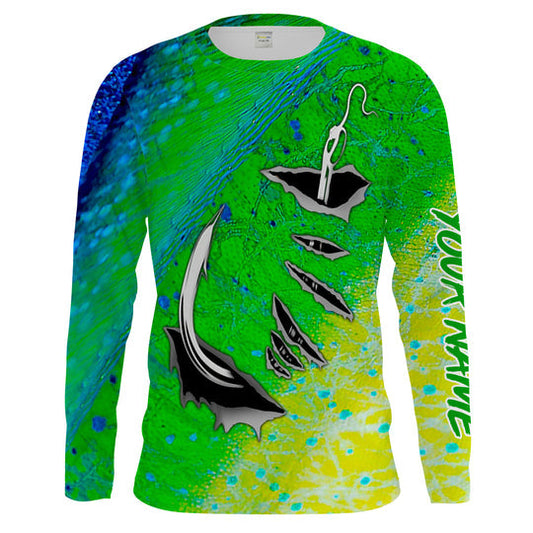 Cornbee Mahi Mahi Fish skin Fish hook Custom Shirts