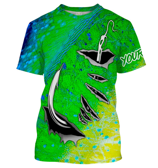 Cornbee Mahi Mahi Fish skin Fish hook Custom Shirts