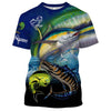 Cornbee Mahi-mahi, Wahoo, Tuna Customize Name 3D Shirts