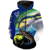 Cornbee Mahi-mahi, Wahoo, Tuna Customize Name 3D Hoodie