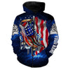 Cornbee Personalized Bass Fishing 3D American Flag Patriotic Shirts