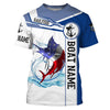 Cornbee Sailfish Fishing American Flag Custom Name And Boat Name