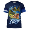 Cornbee Fishing Makes Me Happy Bass Fishing 3D All Over Printed Customized Name