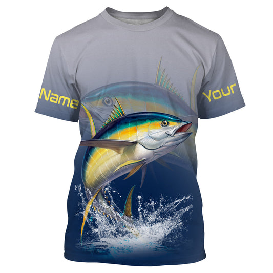 Cornbee Tuna Saltwater Fishing Customize Name 3D Shirts