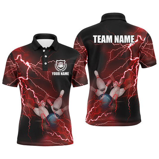 Cornbee Lightning Thunder Bowling Team Multicolor Option Customized Name 3D Shirt