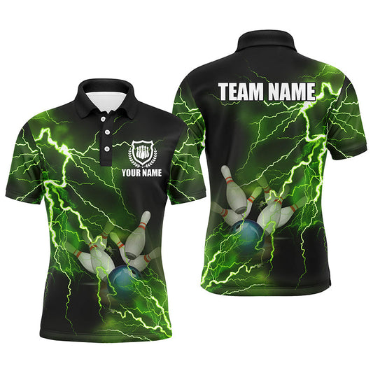 Cornbee Lightning Thunder Bowling Team Multicolor Option Customized Name 3D Shirt