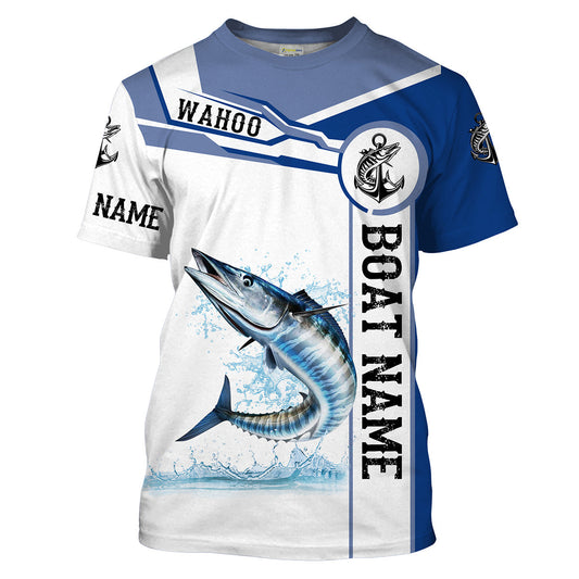 Cornbee Wahoo Fishing Customize Name 3D Shirts