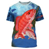 Cornbee Red Snapper Fishing Customize Name 3D Shirts